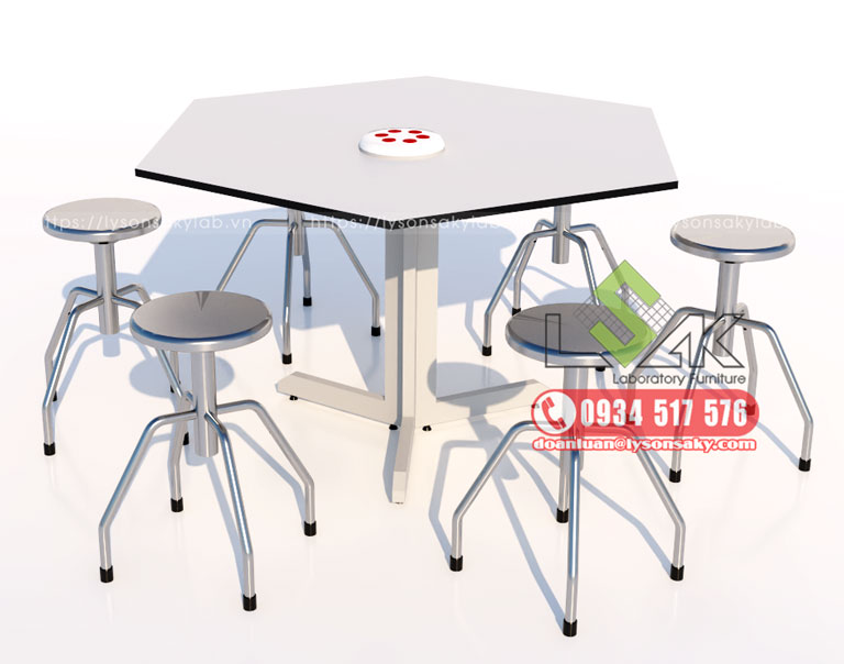 Bàn thí nghiệm vật lý lục giác chữ C