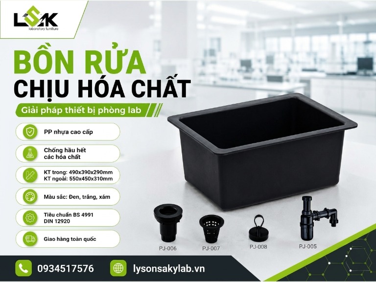 Bồn rửa chịu hóa chất
