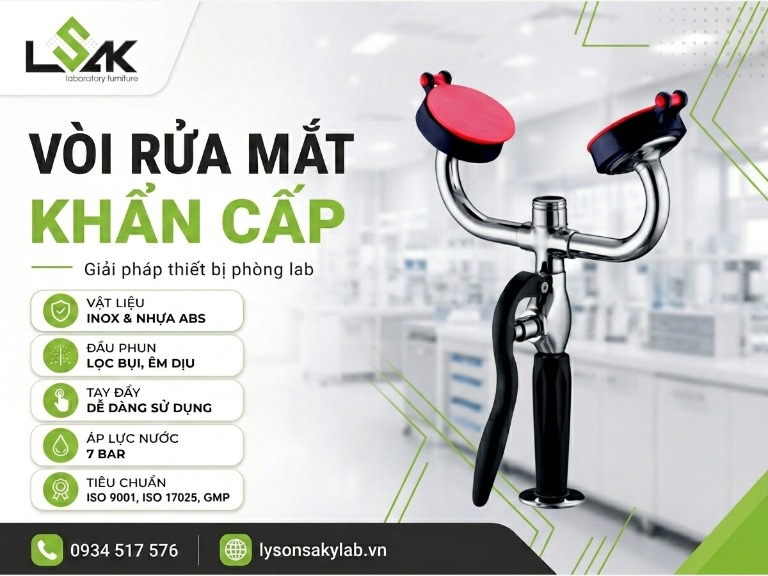Vòi rửa mắt khẩn cấp