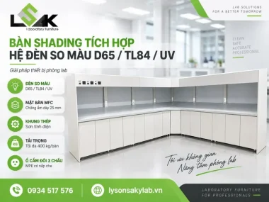 Bàn Shading tích hợp hệ đèn so màu D65 / TL84 / UV