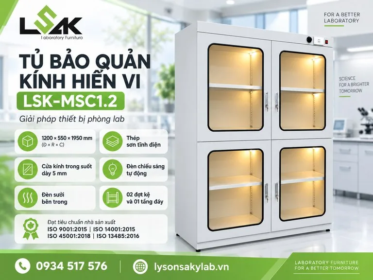 Tủ bảo quản kính hiển vi LSK-MSC1.2
