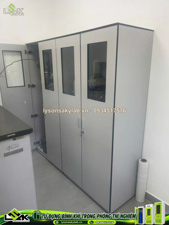 Tủ đựng bình khí trong phòng thí nghiệm - 2