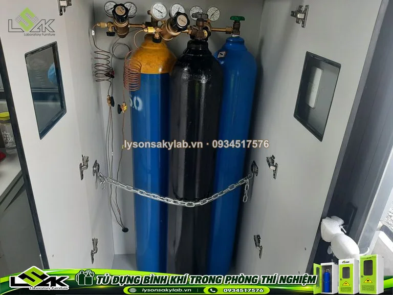 Tủ đựng bình khí trong phòng thí nghiệm - 3