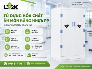 Tủ đựng hóa chất ăn mòn bằng nhựa PP